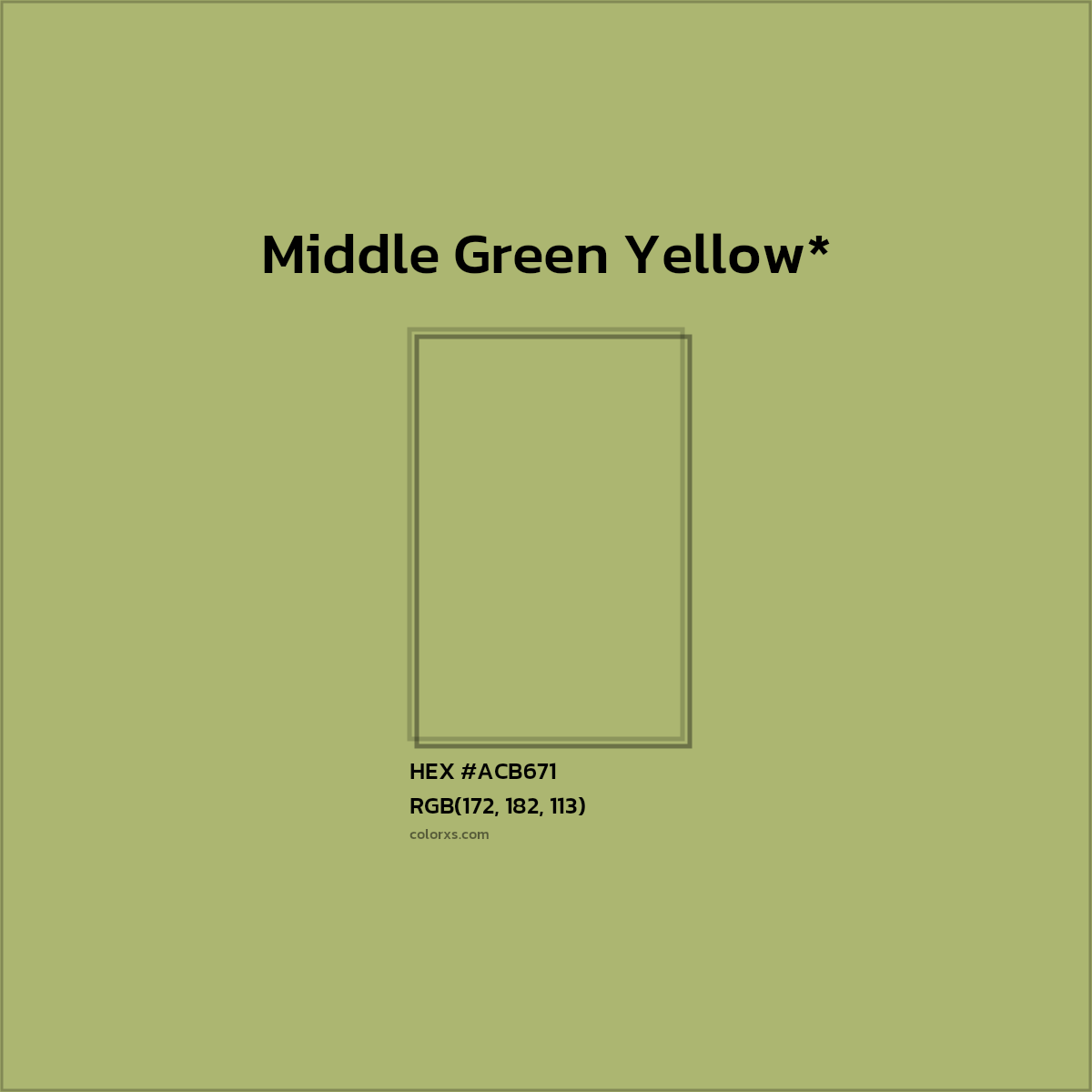 HEX #ACB671 Color Name, Color Code, Palettes, Similar Paints, Images