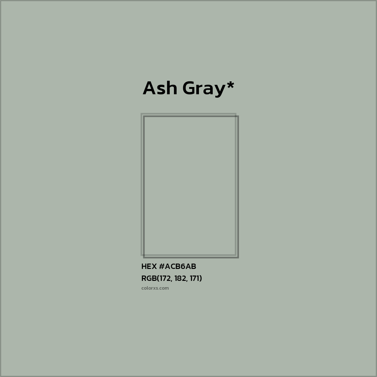 HEX #ACB6AB Color Name, Color Code, Palettes, Similar Paints, Images