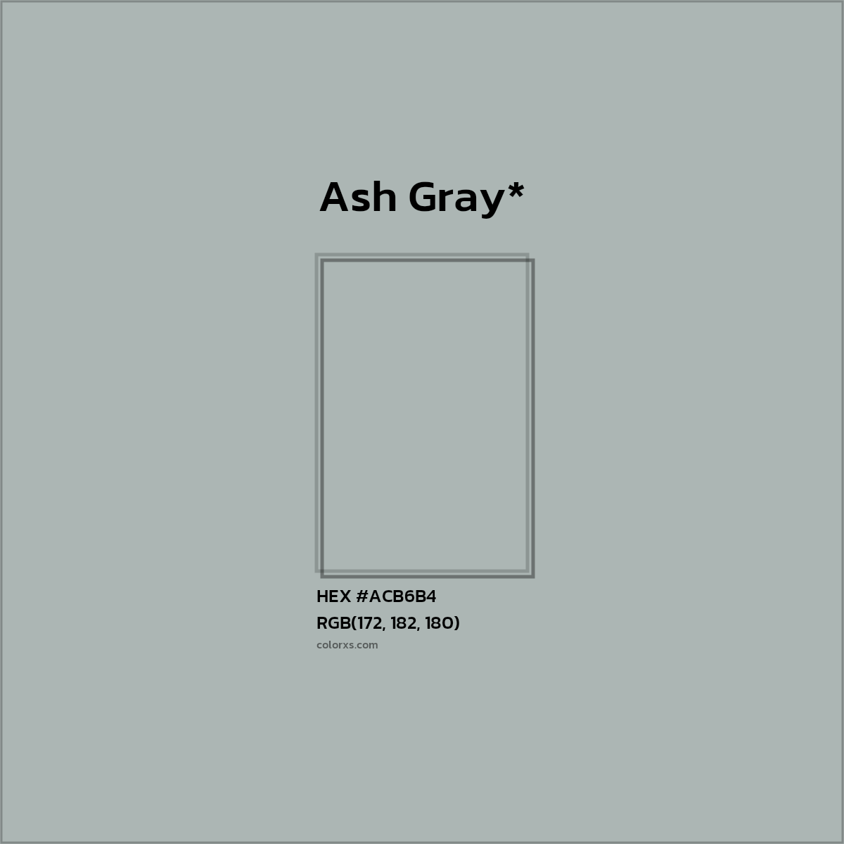 HEX #ACB6B4 Color Name, Color Code, Palettes, Similar Paints, Images