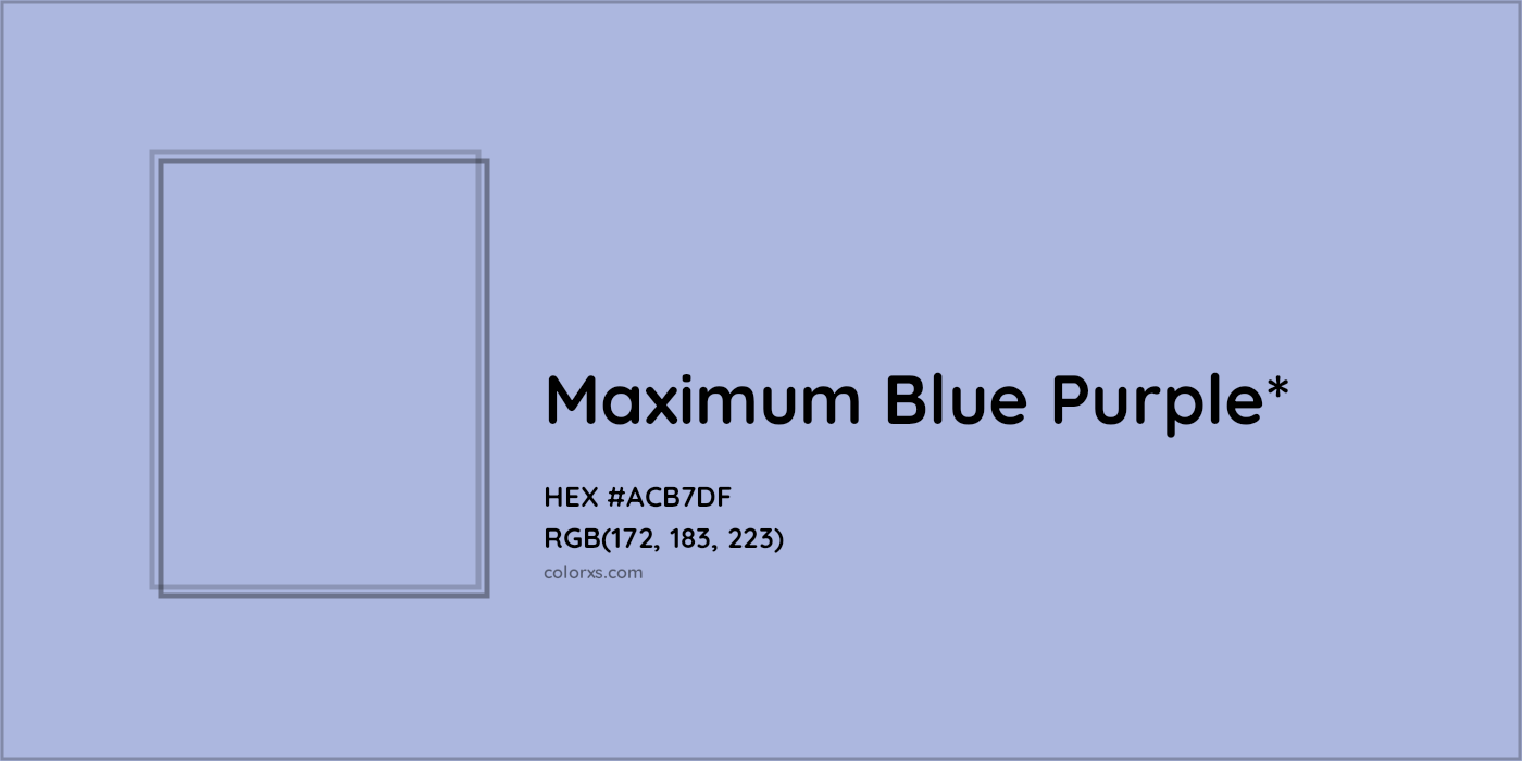 HEX #ACB7DF Color Name, Color Code, Palettes, Similar Paints, Images