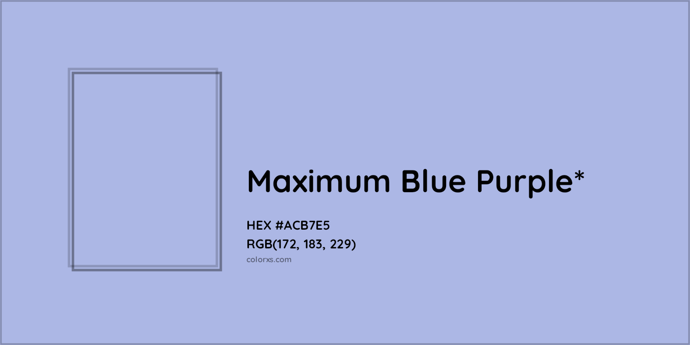 HEX #ACB7E5 Color Name, Color Code, Palettes, Similar Paints, Images