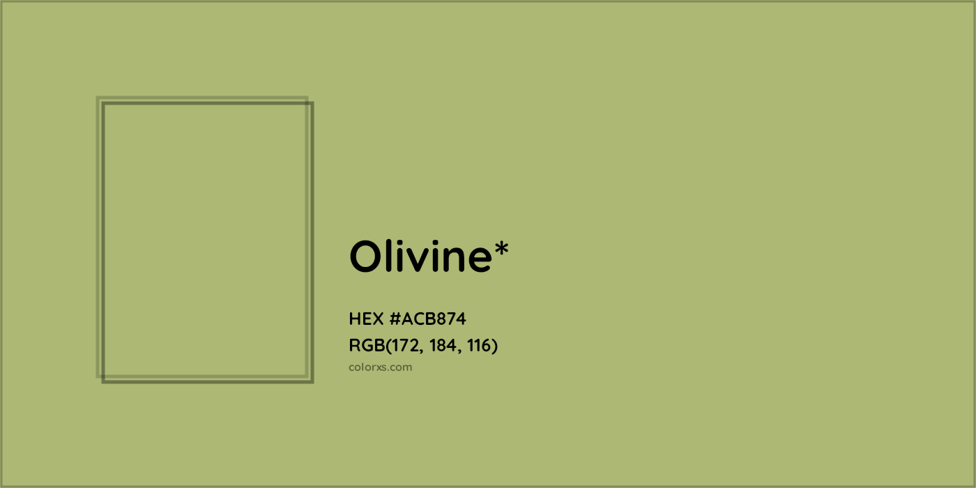 HEX #ACB874 Color Name, Color Code, Palettes, Similar Paints, Images