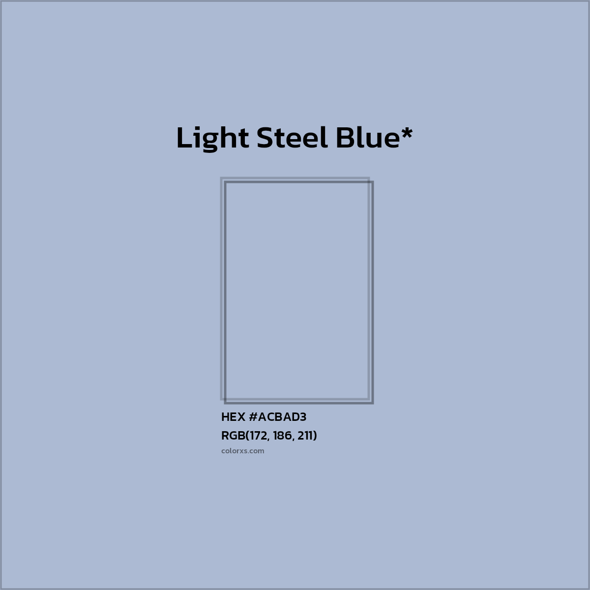 HEX #ACBAD3 Color Name, Color Code, Palettes, Similar Paints, Images