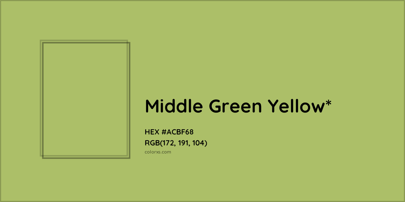 HEX #ACBF68 Color Name, Color Code, Palettes, Similar Paints, Images