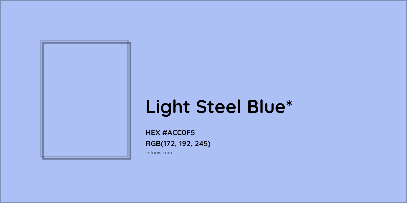 HEX #ACC0F5 Color Name, Color Code, Palettes, Similar Paints, Images