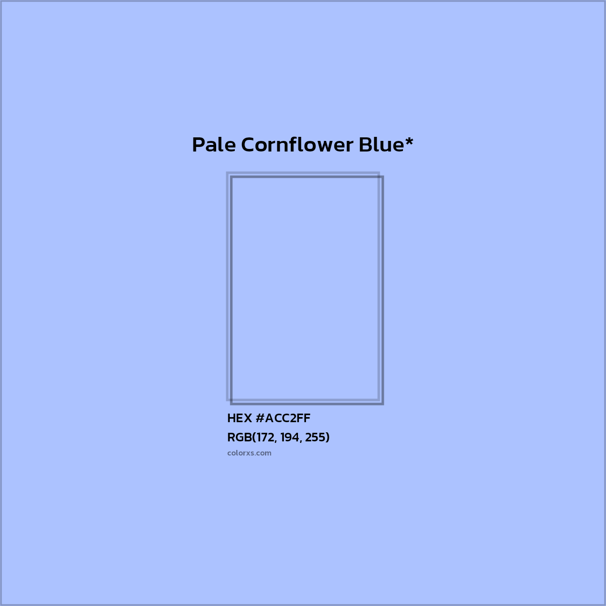 HEX #ACC2FF Color Name, Color Code, Palettes, Similar Paints, Images