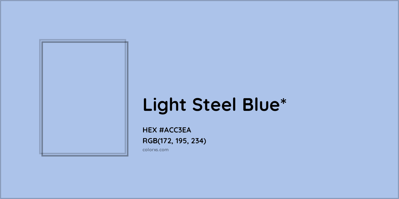 HEX #ACC3EA Color Name, Color Code, Palettes, Similar Paints, Images