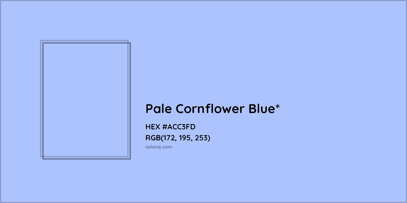 HEX #ACC3FD Color Name, Color Code, Palettes, Similar Paints, Images