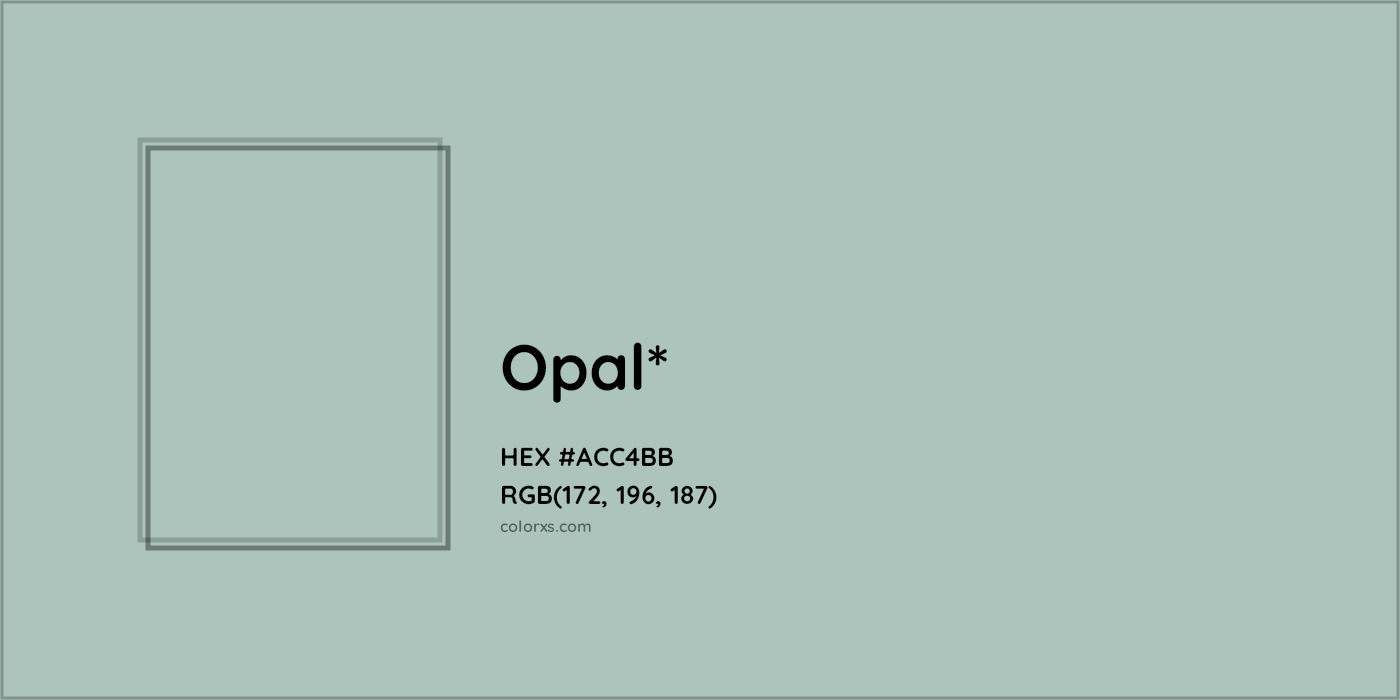 HEX #ACC4BB Color Name, Color Code, Palettes, Similar Paints, Images