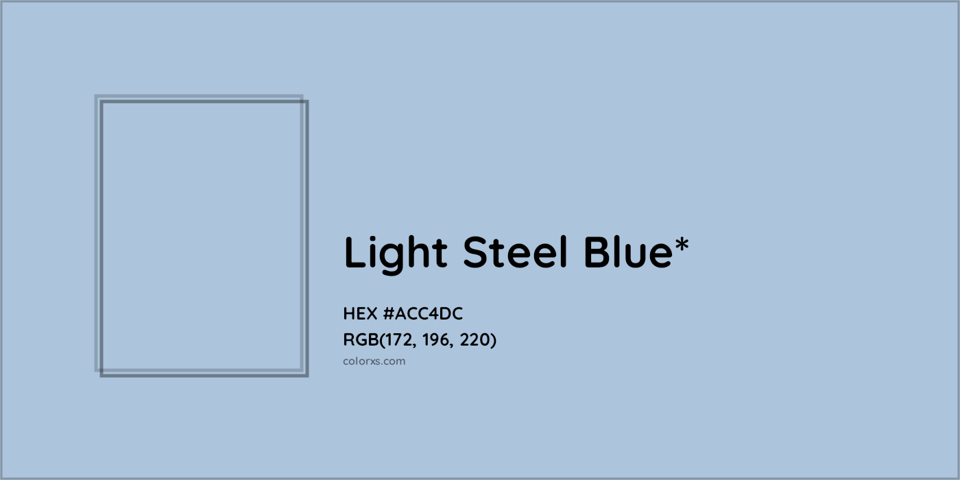 HEX #ACC4DC Color Name, Color Code, Palettes, Similar Paints, Images