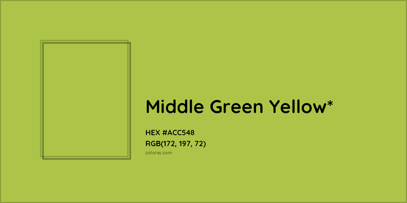HEX #ACC548 Color Name, Color Code, Palettes, Similar Paints, Images