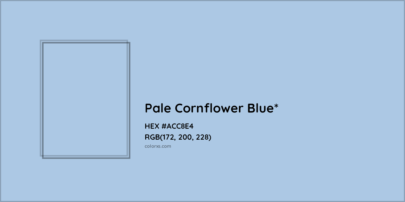 HEX #ACC8E4 Color Name, Color Code, Palettes, Similar Paints, Images