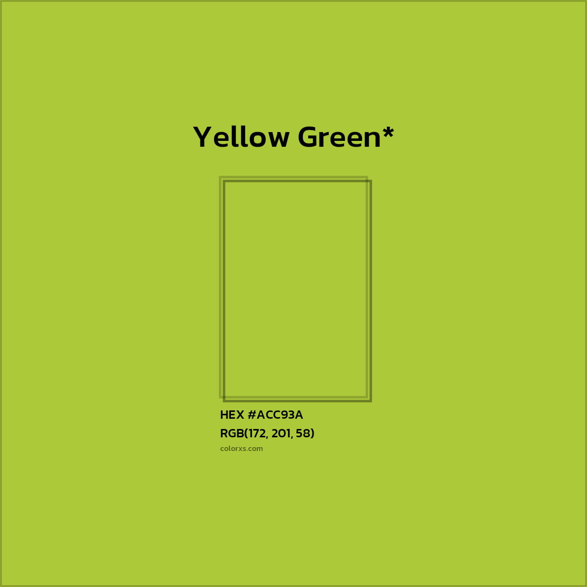 HEX #ACC93A Color Name, Color Code, Palettes, Similar Paints, Images