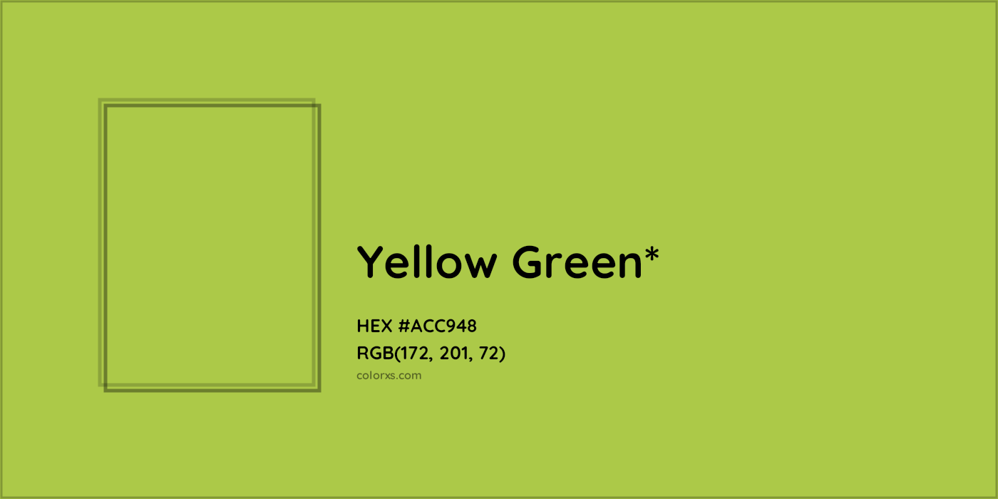 HEX #ACC948 Color Name, Color Code, Palettes, Similar Paints, Images