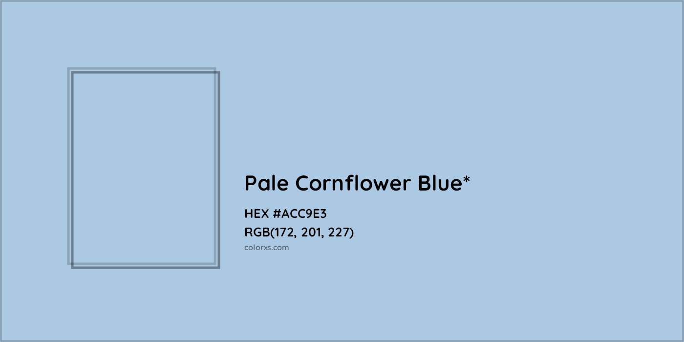 HEX #ACC9E3 Color Name, Color Code, Palettes, Similar Paints, Images
