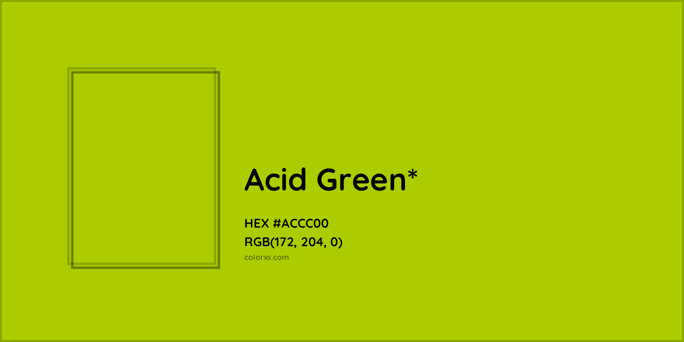 HEX #ACCC00 Color Name, Color Code, Palettes, Similar Paints, Images