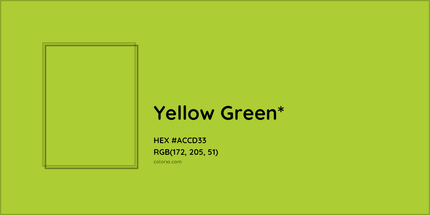 HEX #ACCD33 Color Name, Color Code, Palettes, Similar Paints, Images