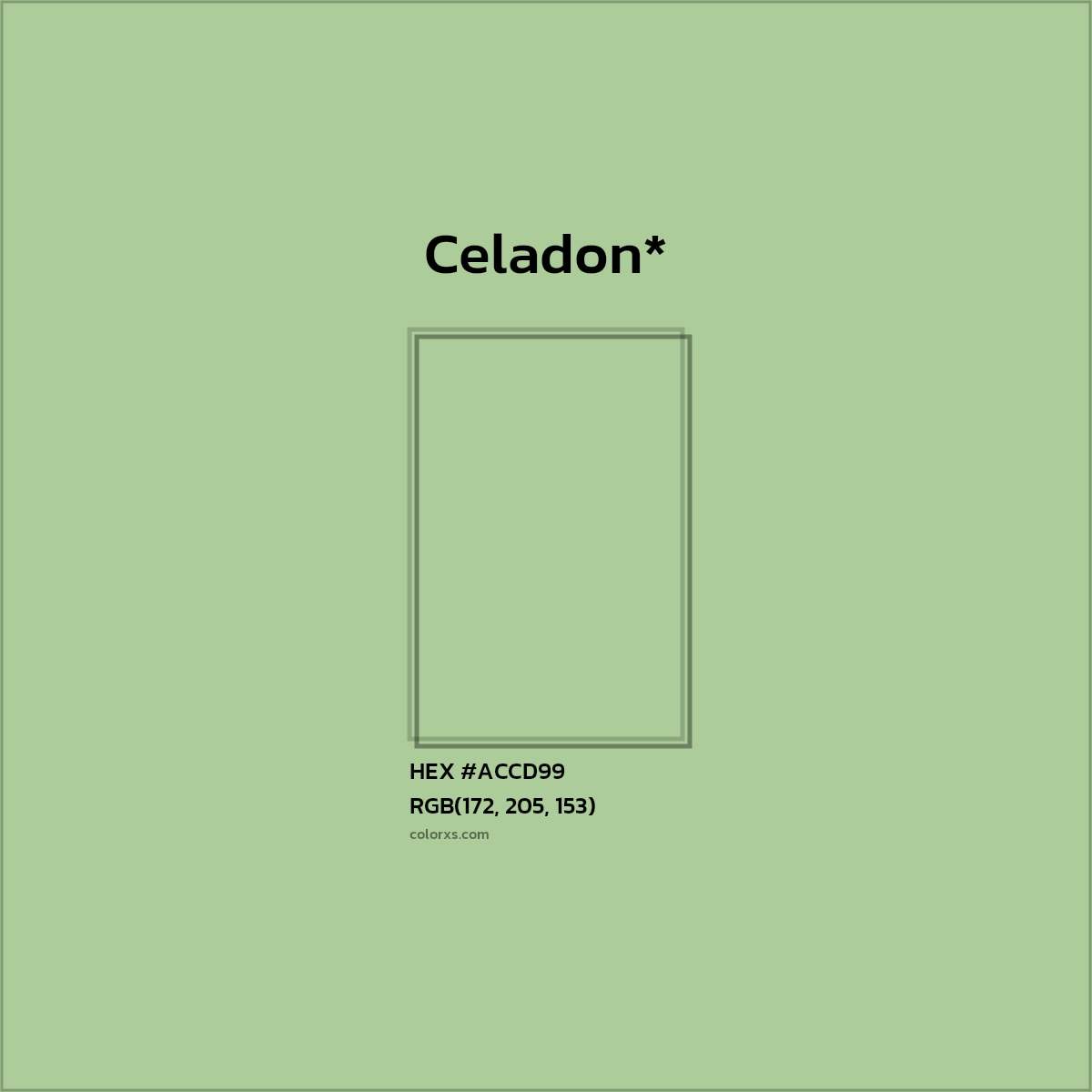 HEX #ACCD99 Color Name, Color Code, Palettes, Similar Paints, Images