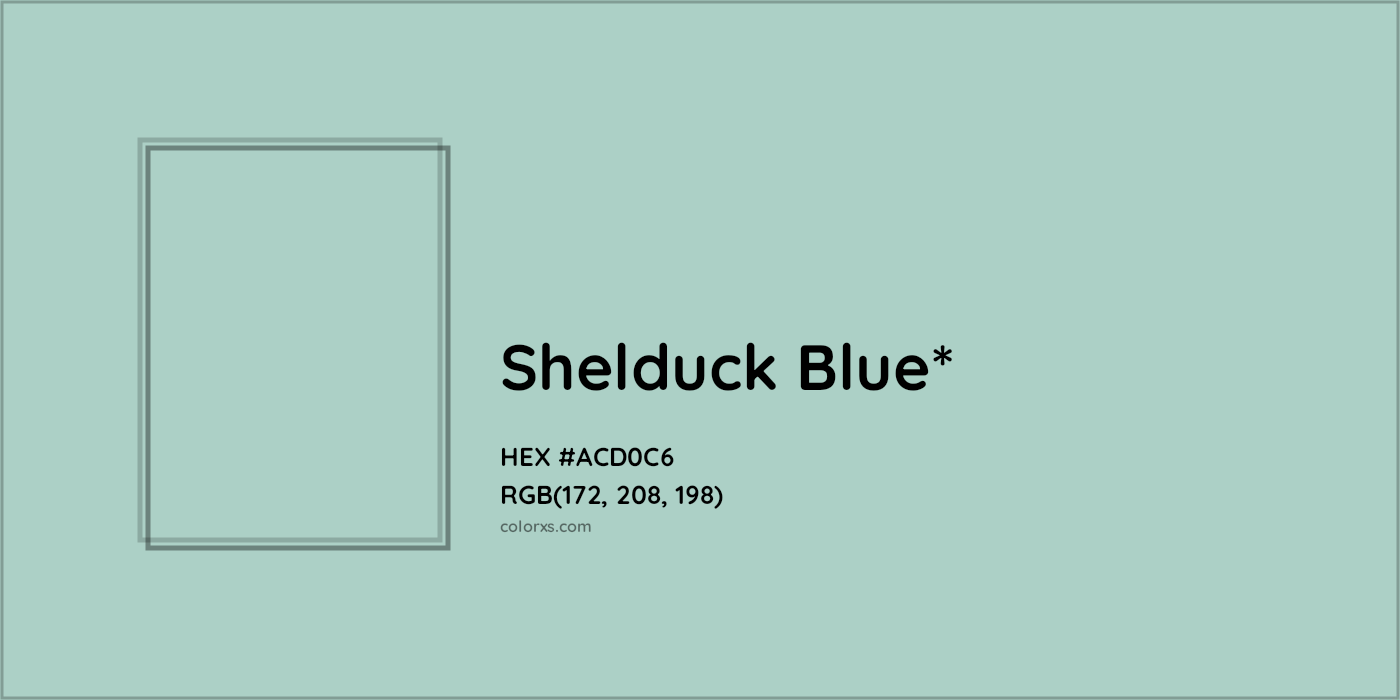 HEX #ACD0C6 Color Name, Color Code, Palettes, Similar Paints, Images