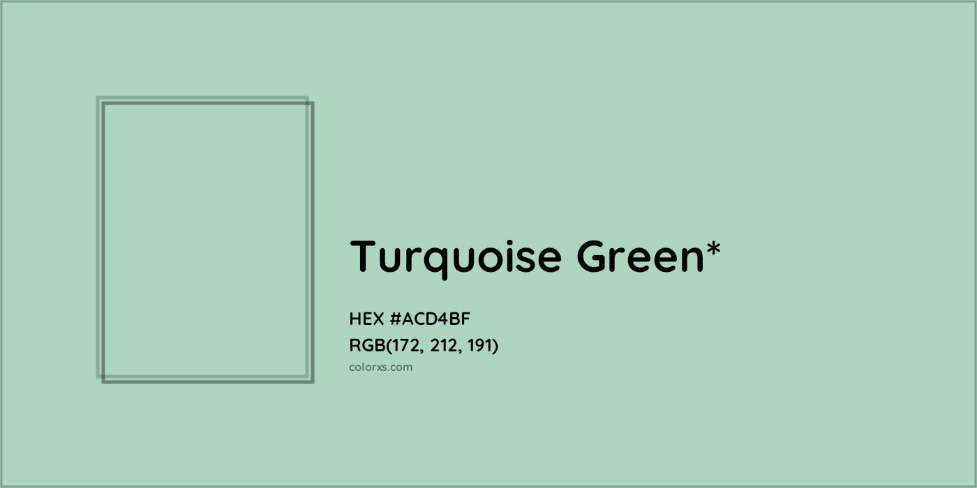 HEX #ACD4BF Color Name, Color Code, Palettes, Similar Paints, Images