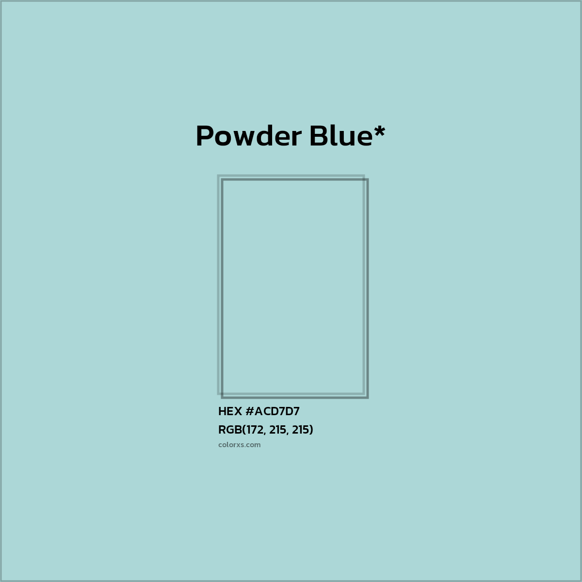 HEX #ACD7D7 Color Name, Color Code, Palettes, Similar Paints, Images