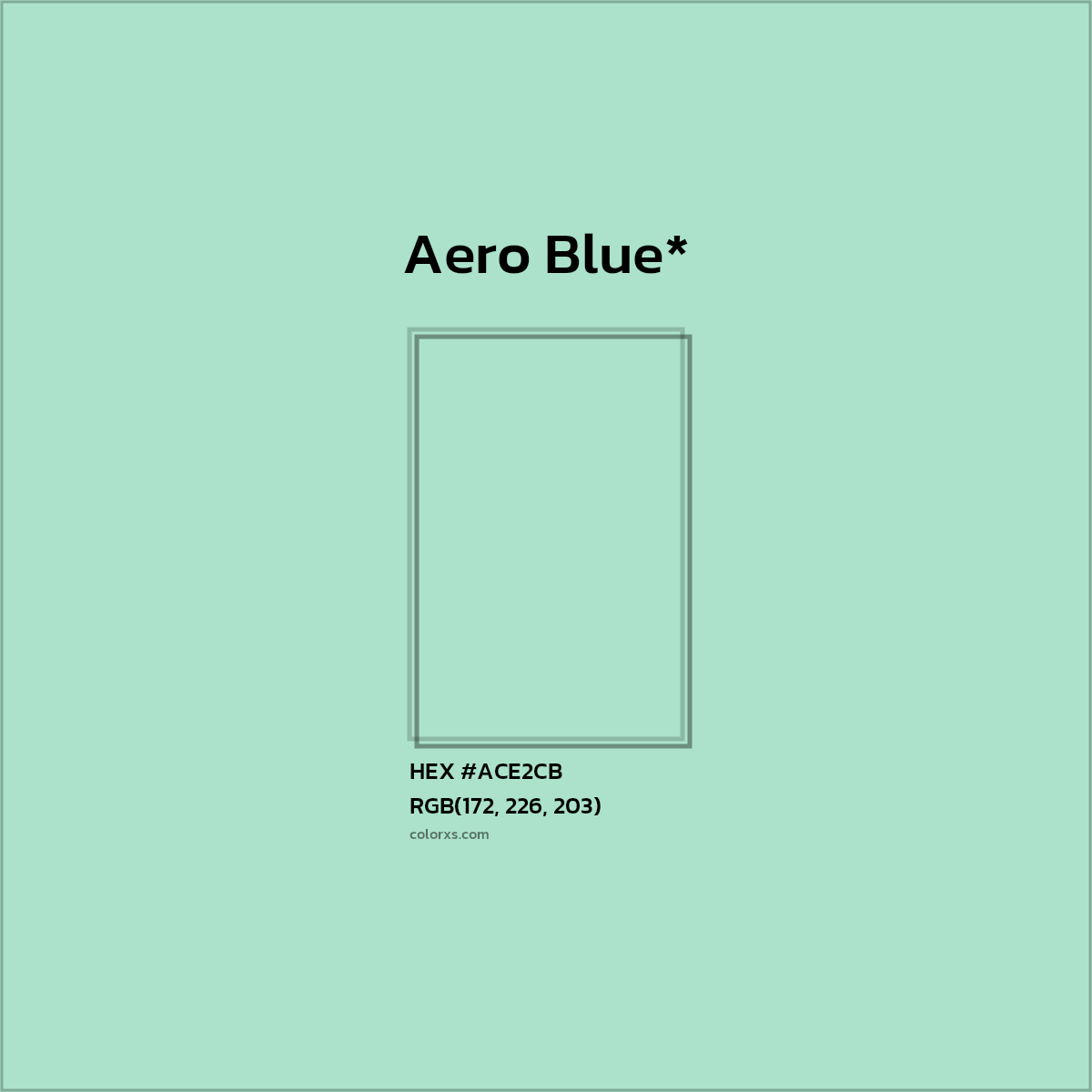 HEX #ACE2CB Color Name, Color Code, Palettes, Similar Paints, Images