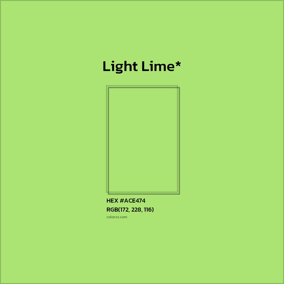 HEX #ACE474 Color Name, Color Code, Palettes, Similar Paints, Images