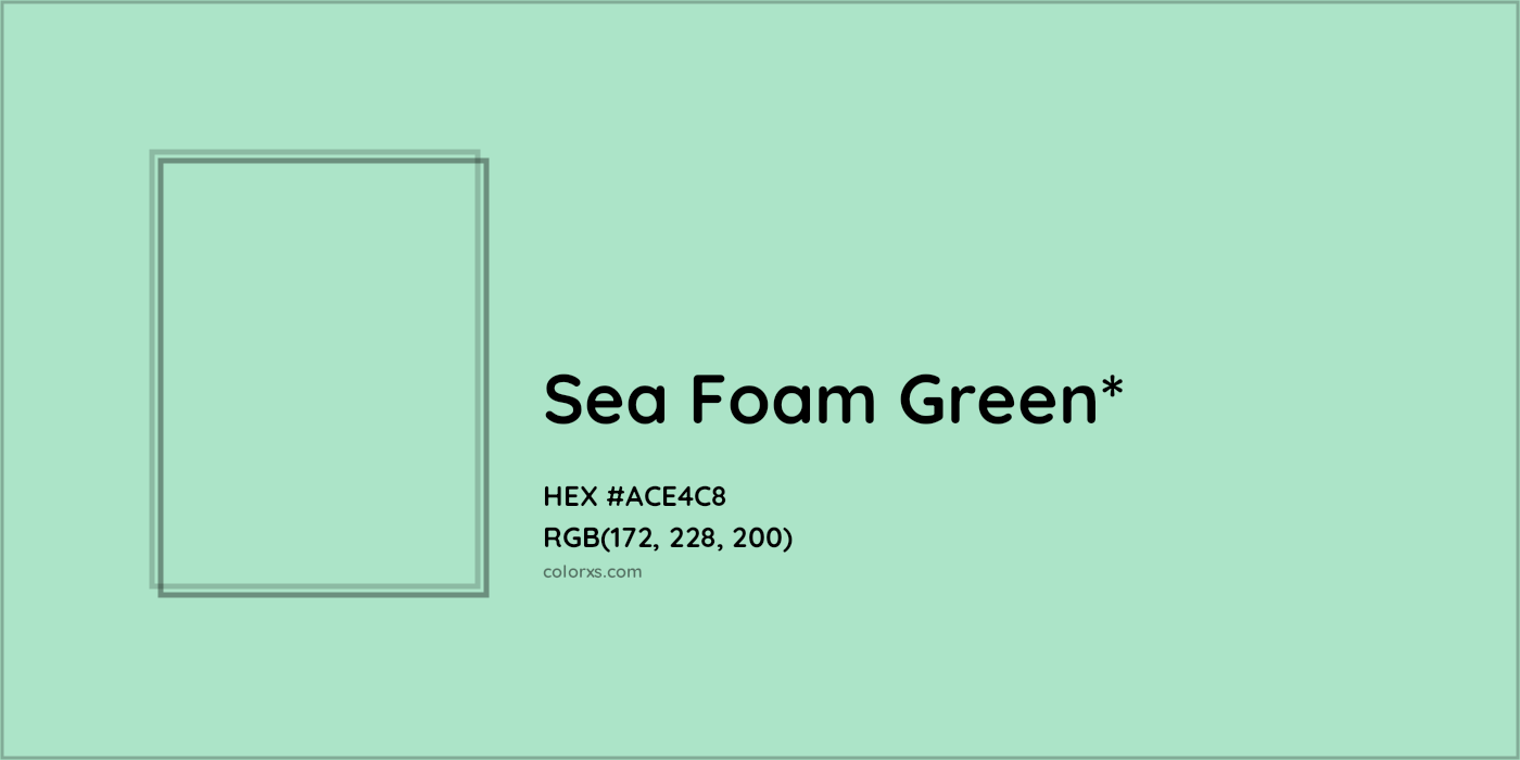HEX #ACE4C8 Color Name, Color Code, Palettes, Similar Paints, Images