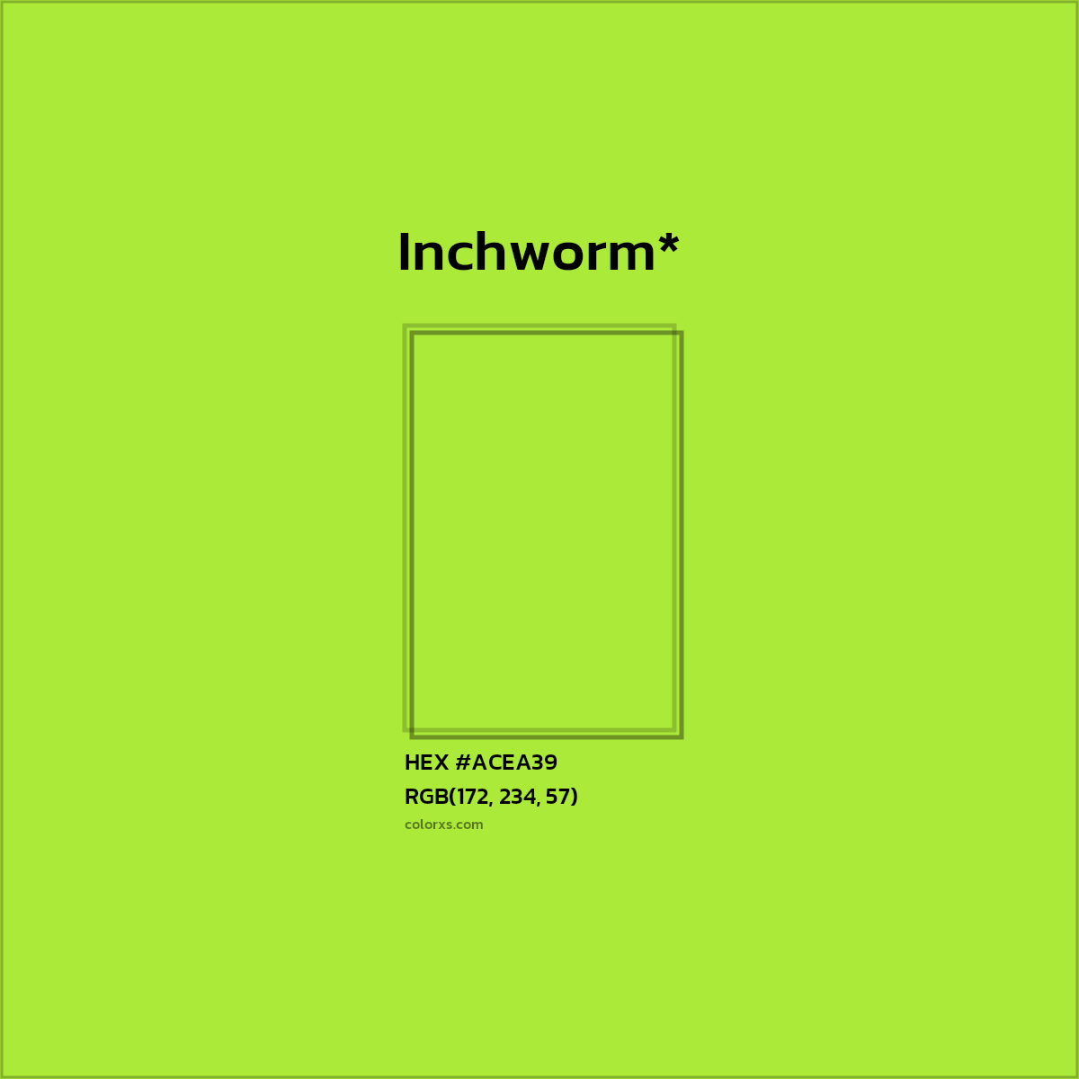 HEX #ACEA39 Color Name, Color Code, Palettes, Similar Paints, Images