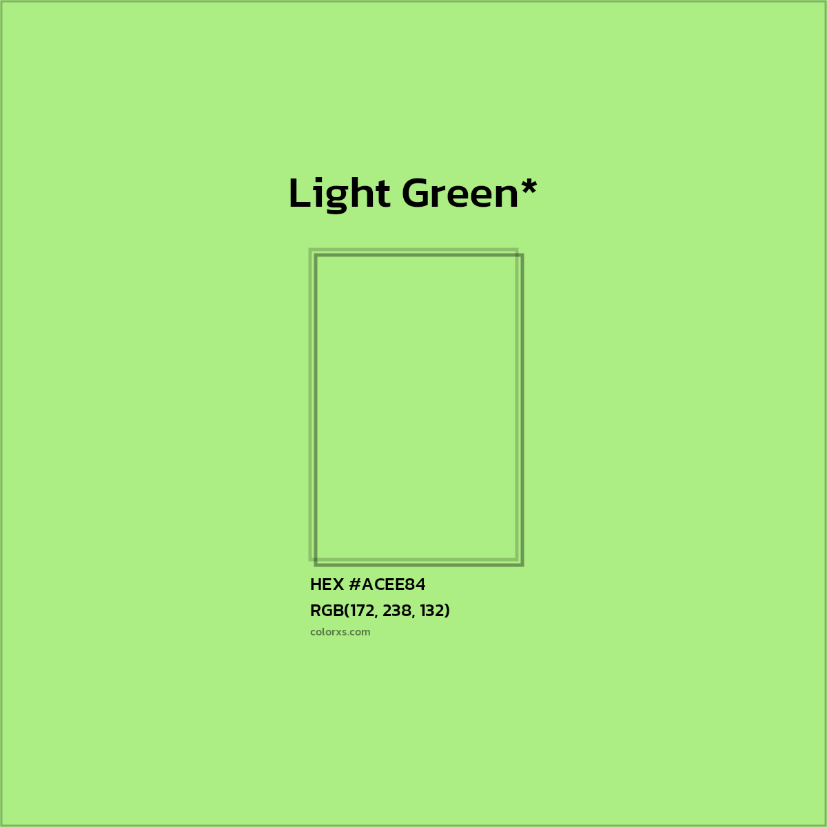 HEX #ACEE84 Color Name, Color Code, Palettes, Similar Paints, Images