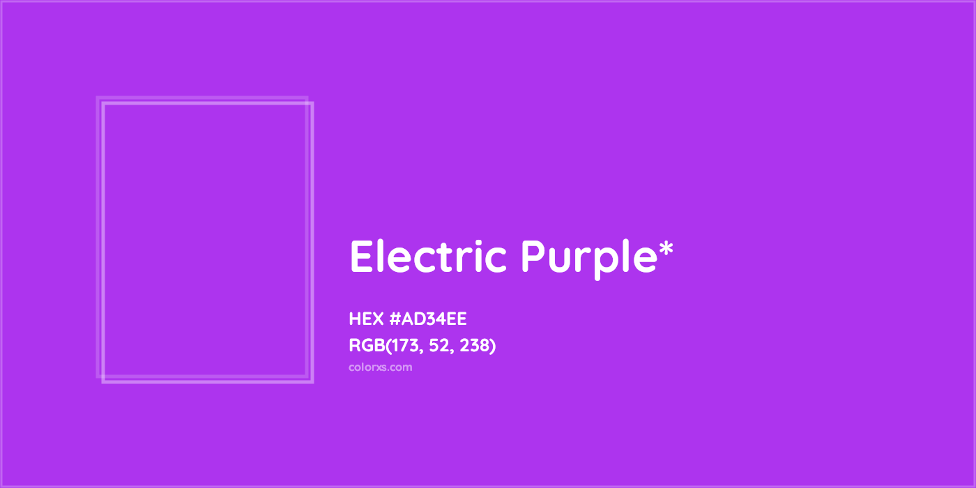 HEX #AD34EE Color Name, Color Code, Palettes, Similar Paints, Images