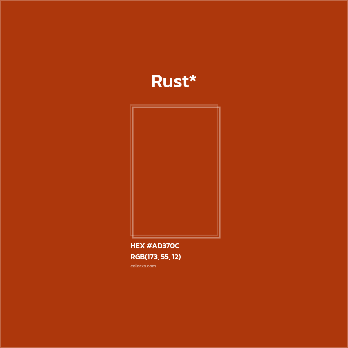HEX #AD370C Color Name, Color Code, Palettes, Similar Paints, Images