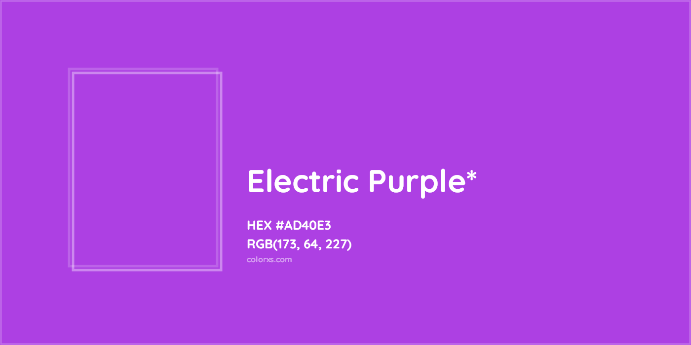 HEX #AD40E3 Color Name, Color Code, Palettes, Similar Paints, Images