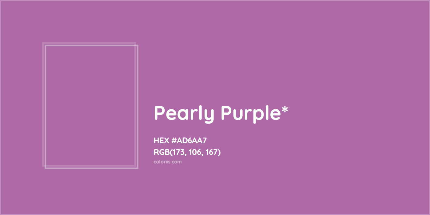 HEX #AD6AA7 Color Name, Color Code, Palettes, Similar Paints, Images