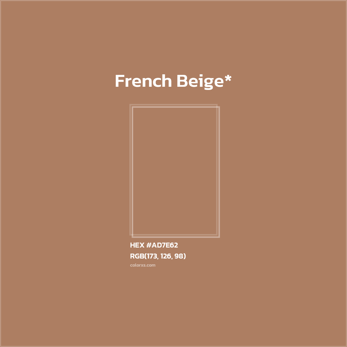 HEX #AD7E62 Color Name, Color Code, Palettes, Similar Paints, Images