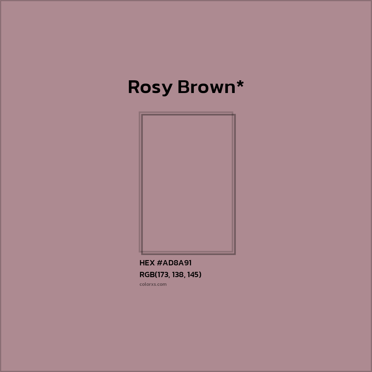 HEX #AD8A91 Color Name, Color Code, Palettes, Similar Paints, Images