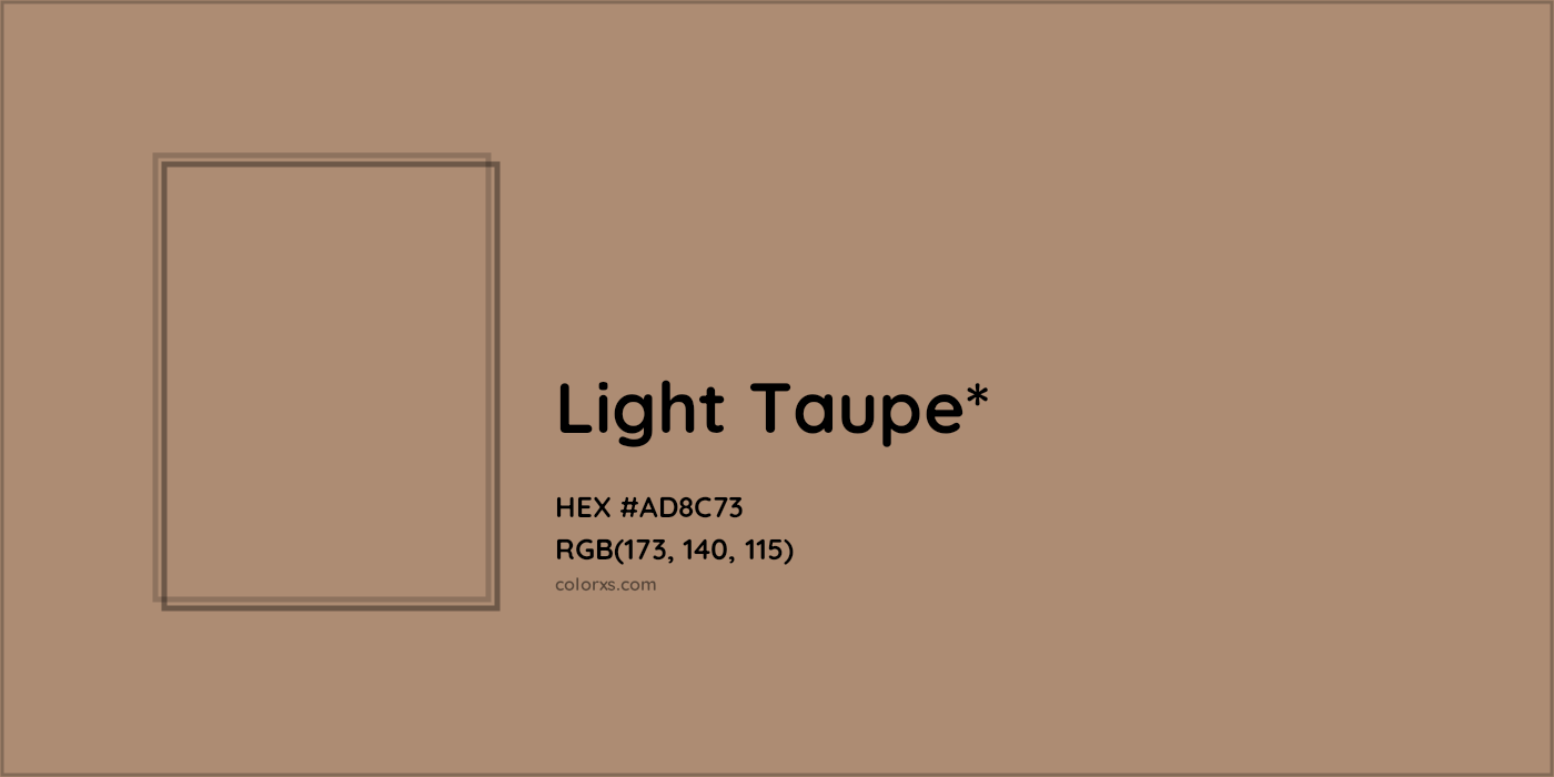 HEX #AD8C73 Color Name, Color Code, Palettes, Similar Paints, Images