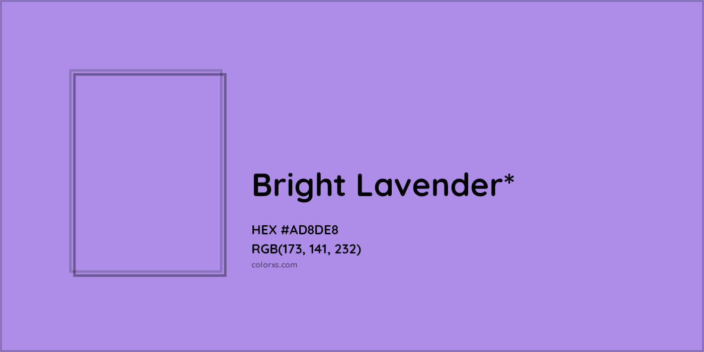 HEX #AD8DE8 Color Name, Color Code, Palettes, Similar Paints, Images