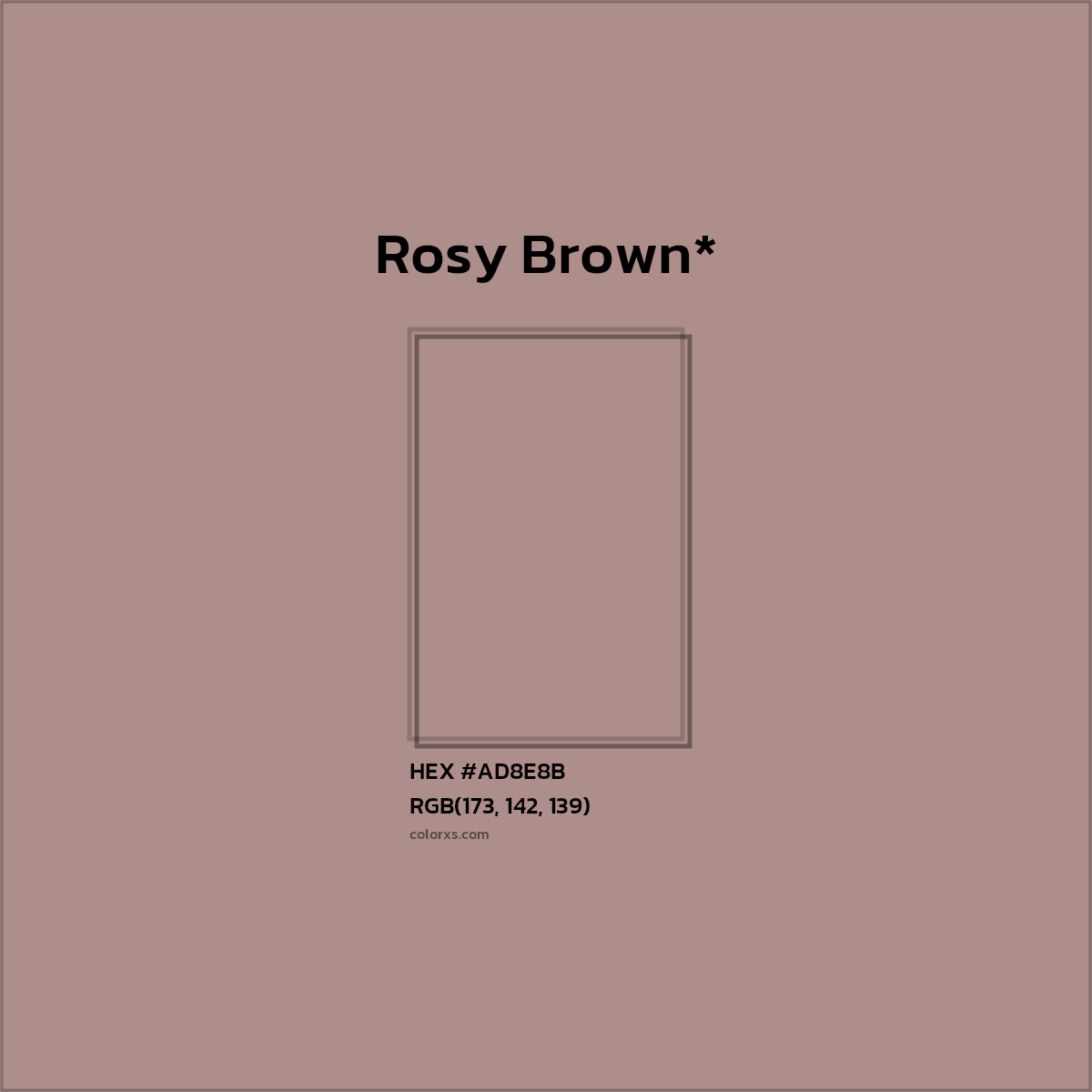 HEX #AD8E8B Color Name, Color Code, Palettes, Similar Paints, Images