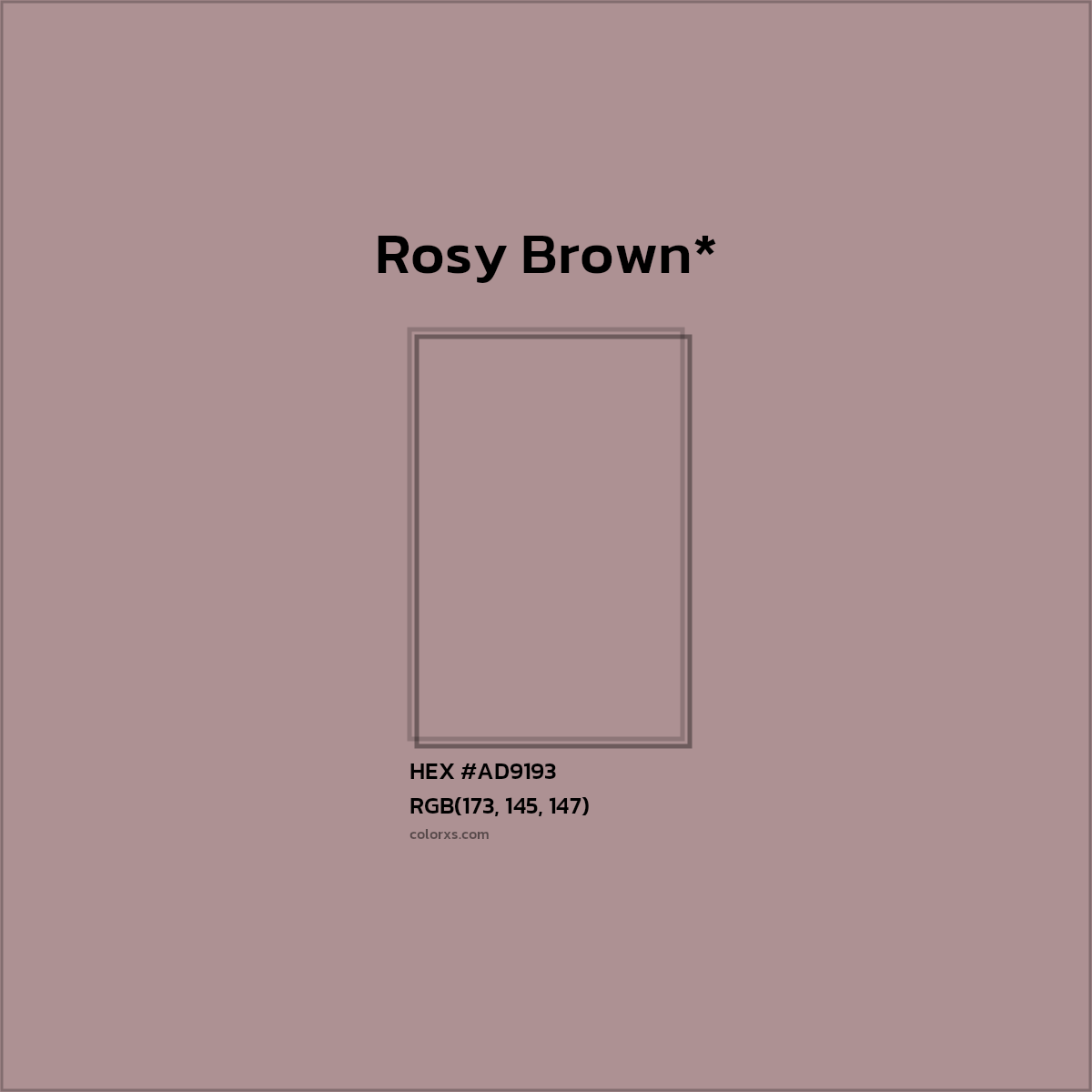 HEX #AD9193 Color Name, Color Code, Palettes, Similar Paints, Images
