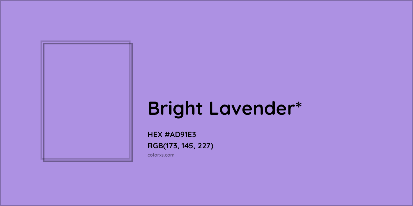 HEX #AD91E3 Color Name, Color Code, Palettes, Similar Paints, Images