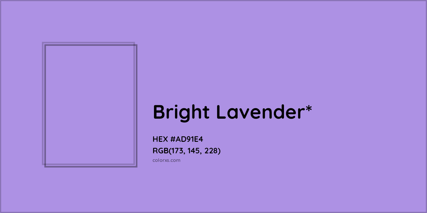 HEX #AD91E4 Color Name, Color Code, Palettes, Similar Paints, Images