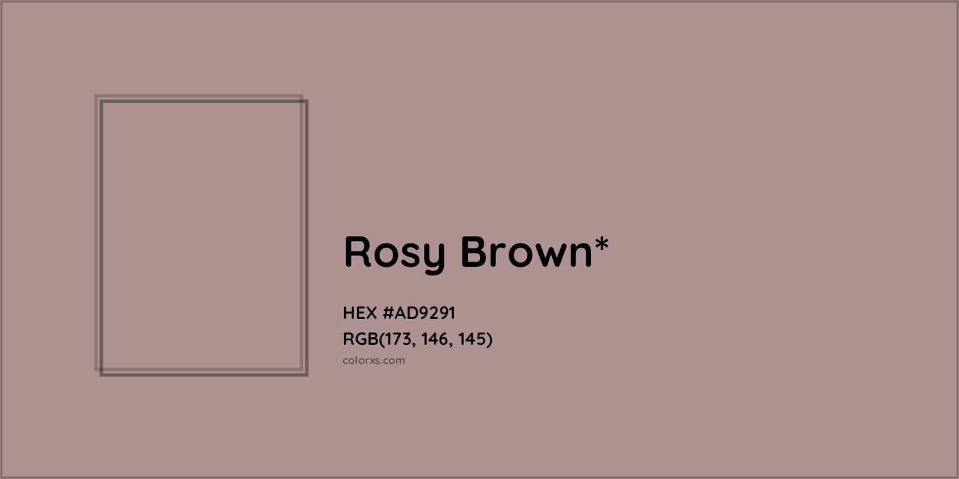 HEX #AD9291 Color Name, Color Code, Palettes, Similar Paints, Images