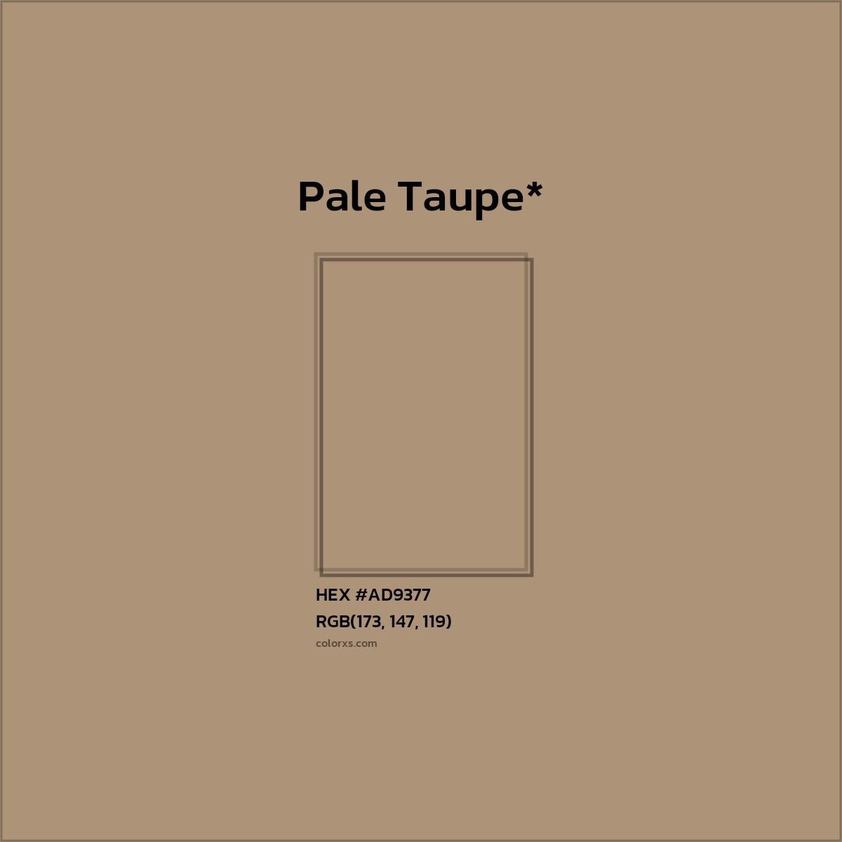 HEX #AD9377 Color Name, Color Code, Palettes, Similar Paints, Images