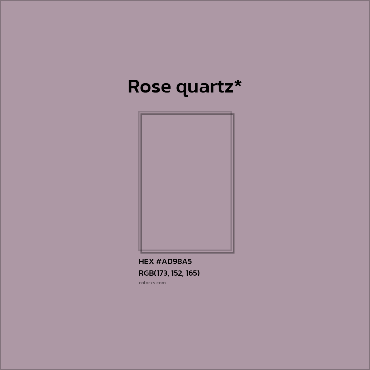 HEX #AD98A5 Color Name, Color Code, Palettes, Similar Paints, Images