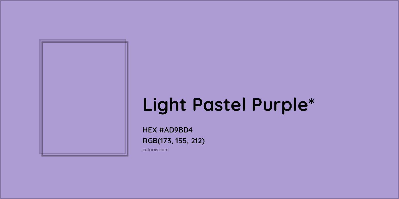 HEX #AD9BD4 Color Name, Color Code, Palettes, Similar Paints, Images