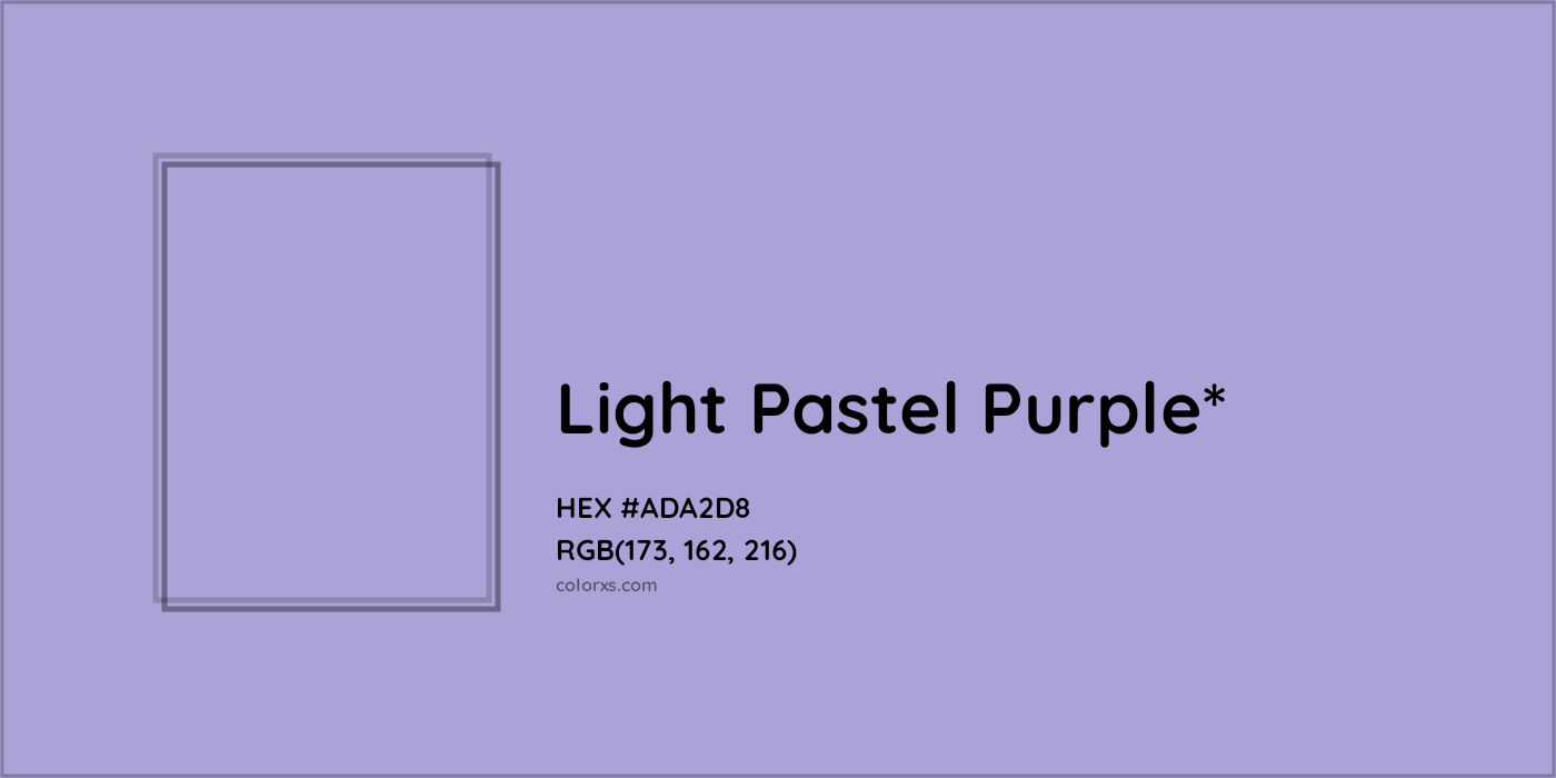 HEX #ADA2D8 Color Name, Color Code, Palettes, Similar Paints, Images