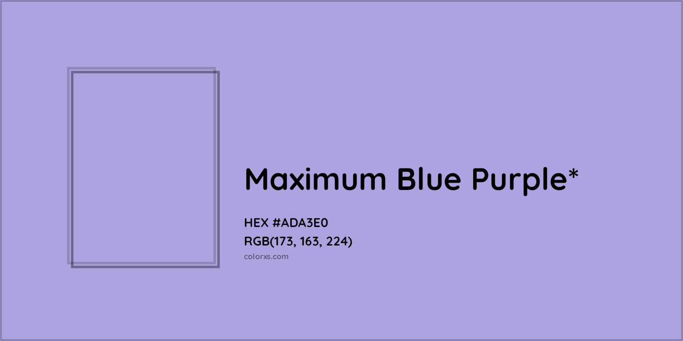 HEX #ADA3E0 Color Name, Color Code, Palettes, Similar Paints, Images