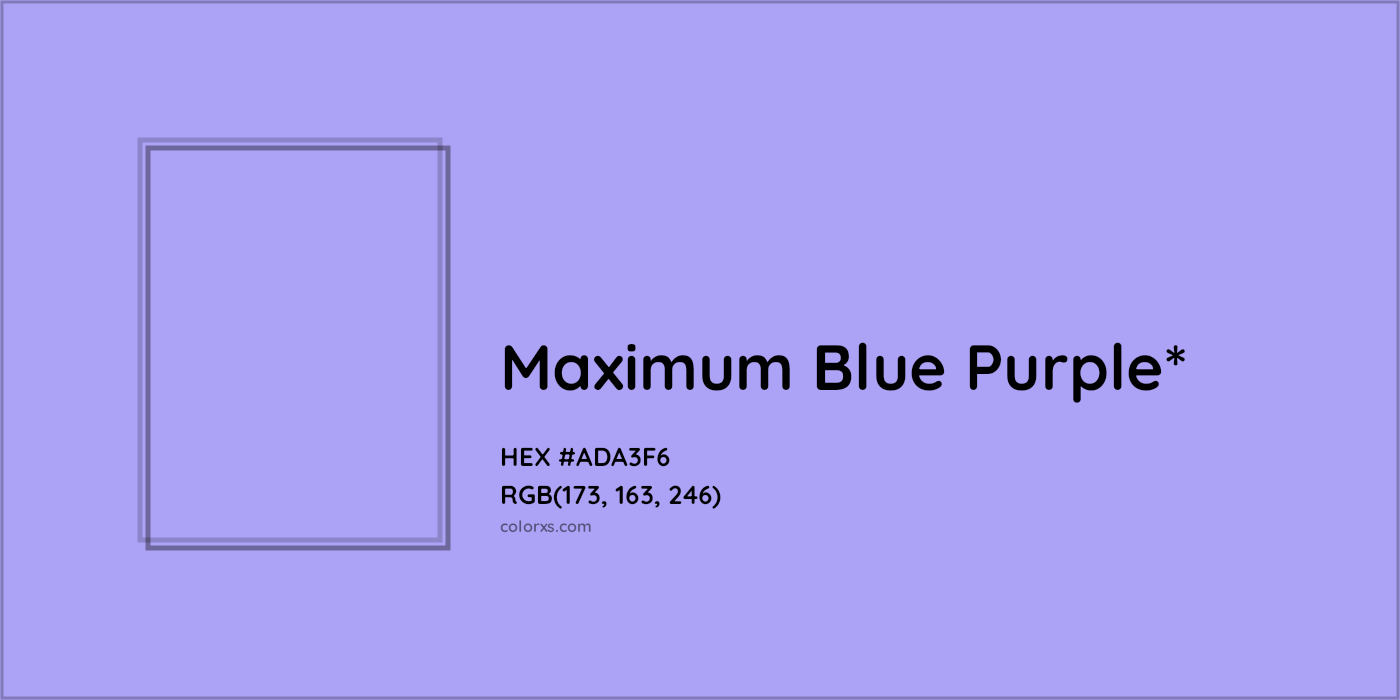 HEX #ADA3F6 Color Name, Color Code, Palettes, Similar Paints, Images