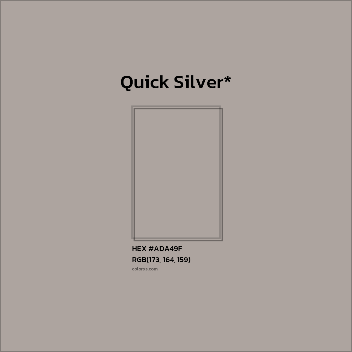 HEX #ADA49F Color Name, Color Code, Palettes, Similar Paints, Images